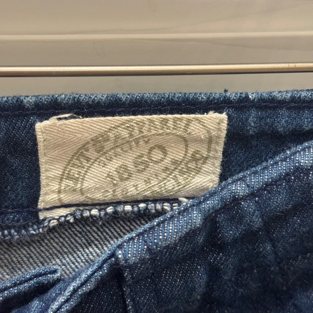 Vintage Levi's 511M 1985 Jeans Women 29 Dark Blue Wide Leg Utility Crop USA Made - Picture 9 of 9
